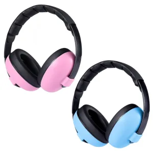 2 Packs Baby Noise Canceling Headphones, Baby Ear Protection Earmuffs Infant Hearing Protection Ear Muffs for Babies, Infants, Toddlers and Newborns Age 0-2  Years (Blue & Pink)