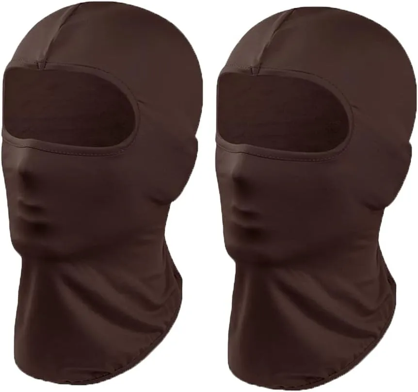 2x Ultra Thin Lycra Full Face Cover Ski Neck Gaiter Motorcycle Cycling Hunting Cap Balaclava Sun UV Protection Outdoor Sports