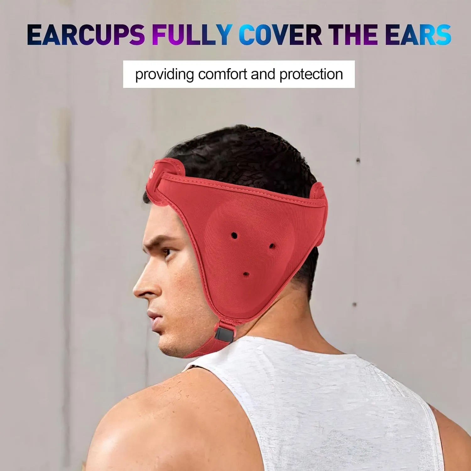 Adjustable Wrestling Headgear for BJJ, MMA Grappling and Training, Ear Guard and Cauliflower Protection Helmet