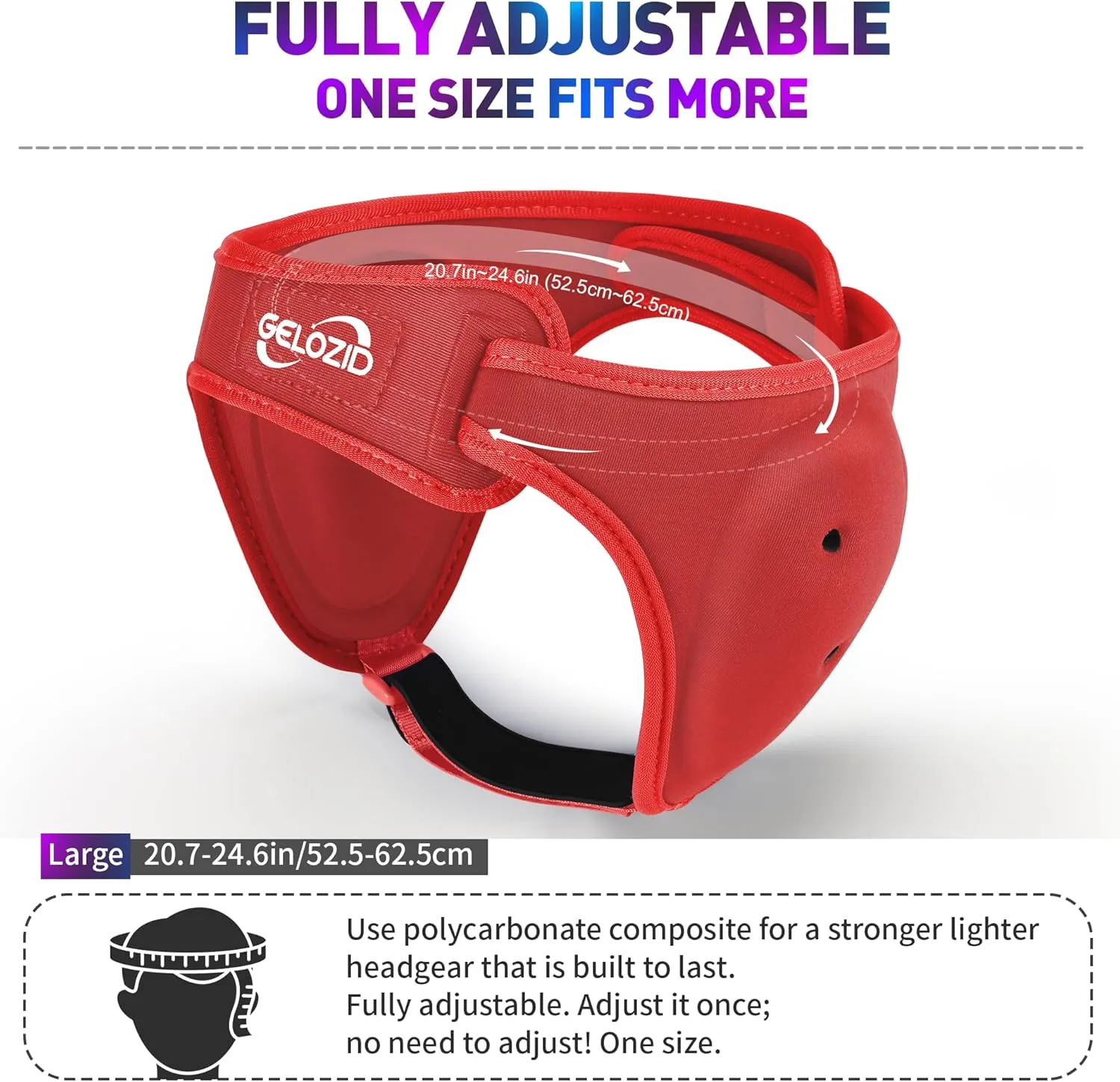 Adjustable Wrestling Headgear for BJJ, MMA Grappling and Training, Ear Guard and Cauliflower Protection Helmet