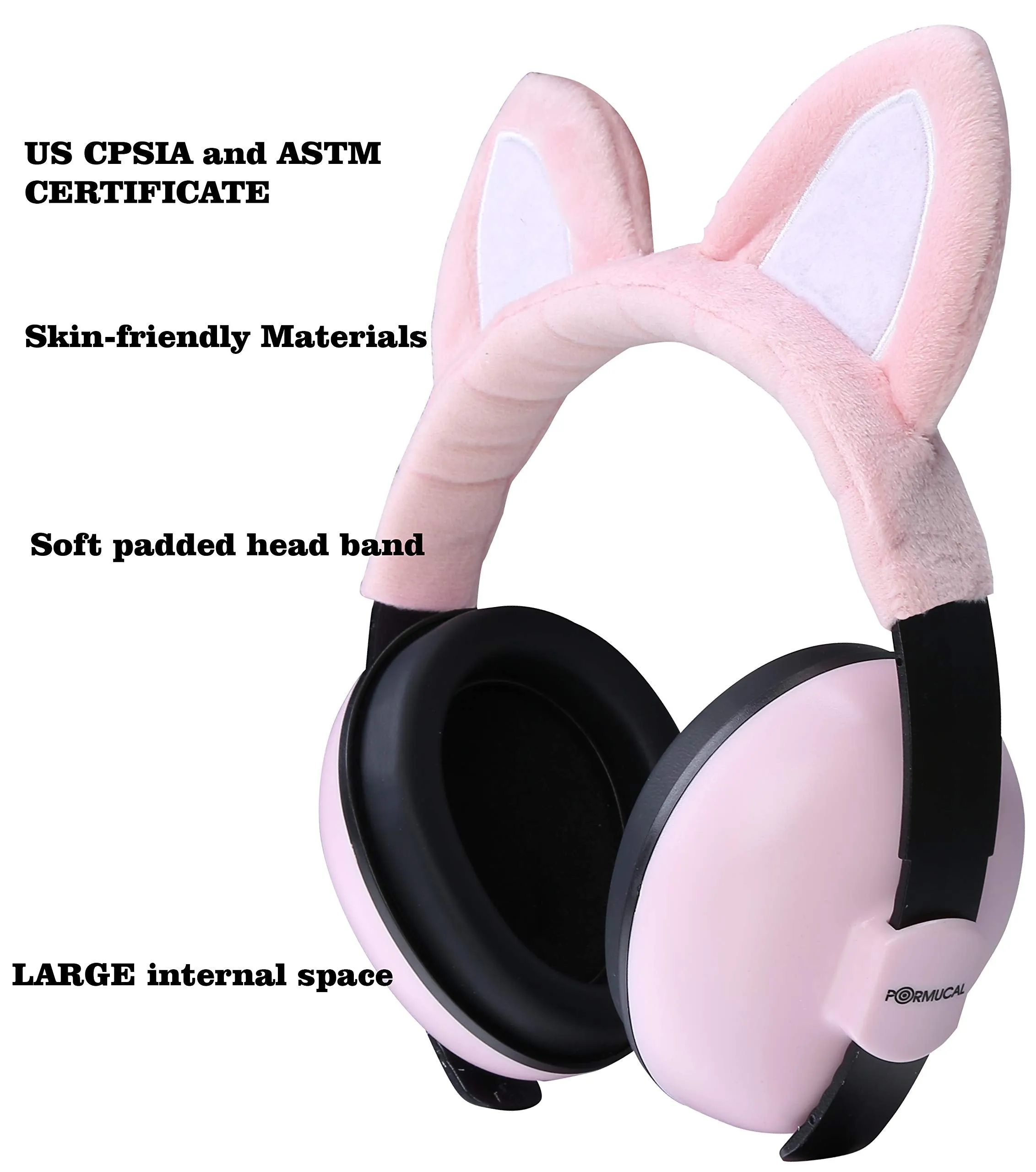 Baby Ear Protection For Babies For 3 Months To 2  Years Noise Reduction Ear Muffs For Infant And Toddlers. Pink