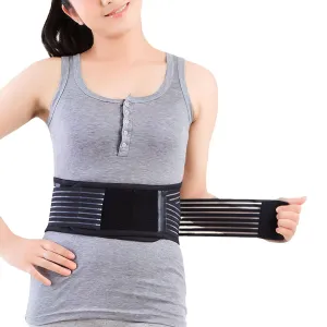 Back Support with Magnet, Tourmaline Magnetic Back Braces for Lower Back Pain Relief, Self Heating & Soothing Back Support Belt, Lumbar Support Belt for Herniated Disc/Sciatica (Large)