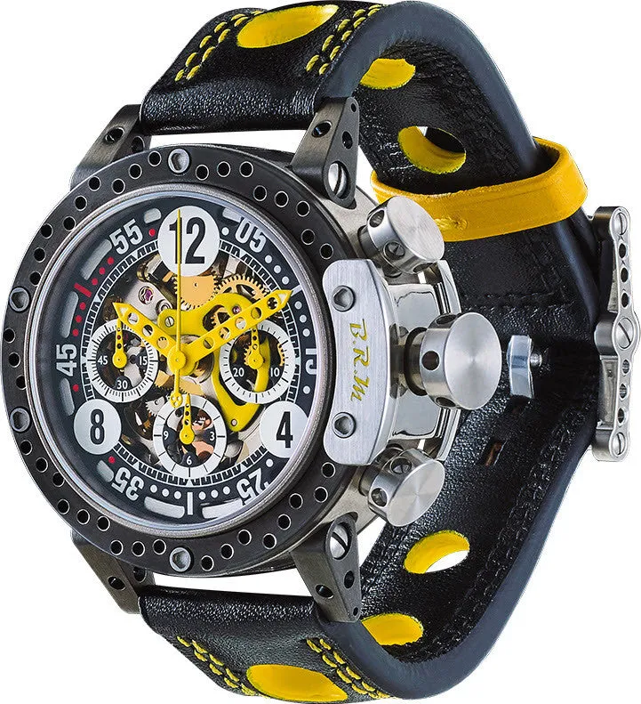 B.R.M. Watch DDF12-44 Skeleton Yellow Hands