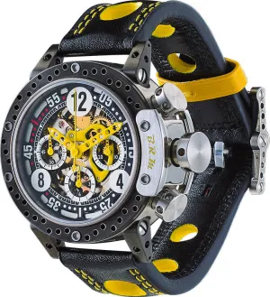 B.R.M. Watch DDF12-44 Skeleton Yellow Hands
