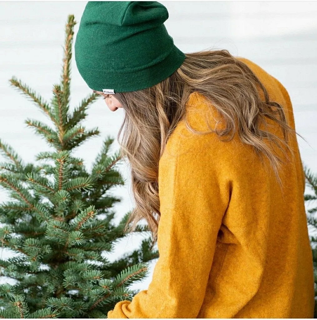 CASHMERE BEANIE | Tan Ribbed