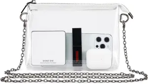 Clear Bag Stadium Approved: Suit for Quick Security Check - Small Transparent Purse for Women