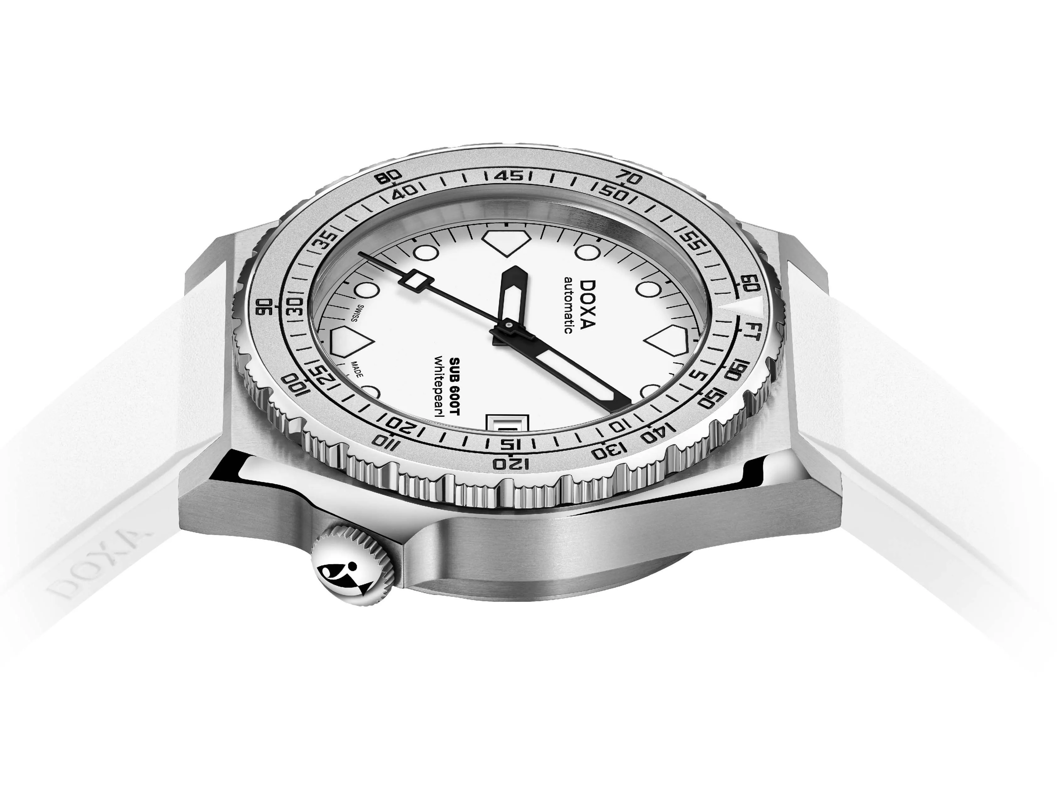 Doxa SUB 600T Whitepearl Rubber D