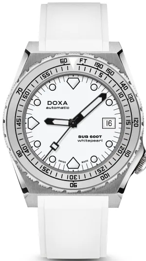 Doxa SUB 600T Whitepearl Rubber D