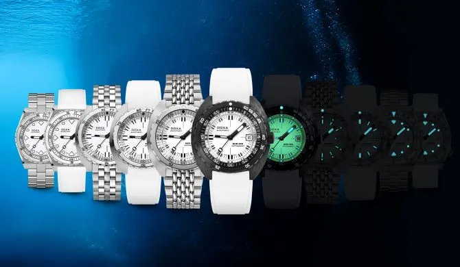Doxa SUB 600T Whitepearl Rubber D