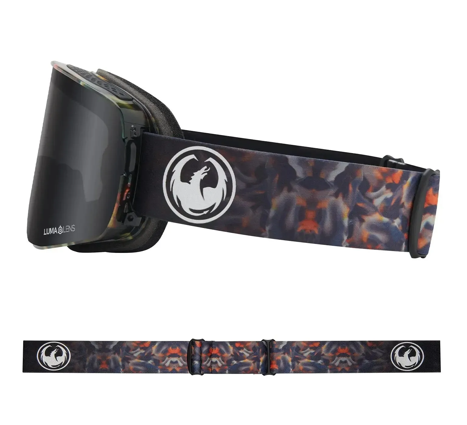 Dragon NFX2 Goggles - FireLeaf/DkSmoke Amber