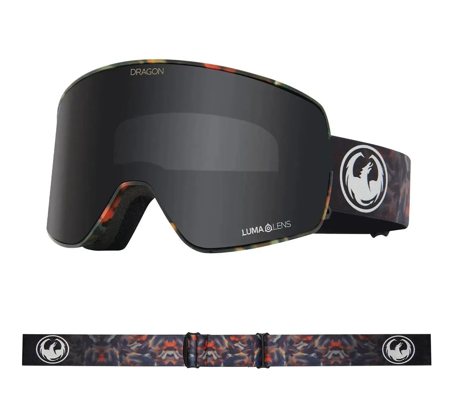 Dragon NFX2 Goggles - FireLeaf/DkSmoke Amber