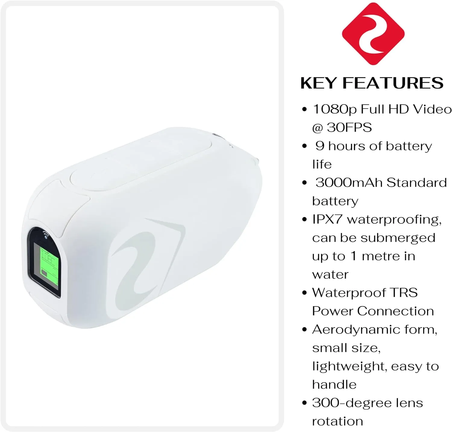 Drift Innovation Ghost XL Waterproof IPX 7 Rated Action Camera