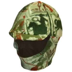 Equestrian Green Cowboy Fleece Helmet Cover