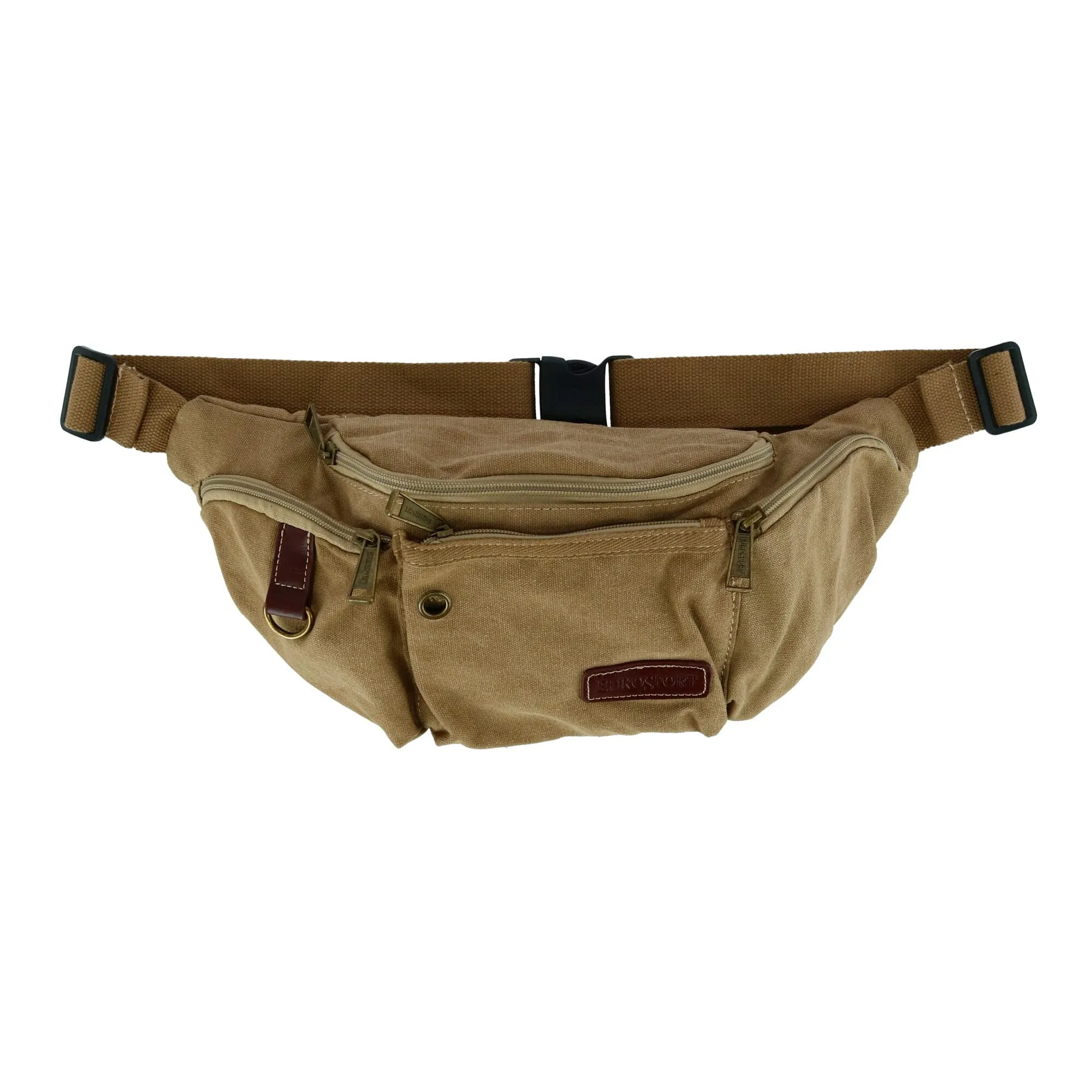 Eurosport Canvas Multi Pocket Crossbody Fanny Waist Pack