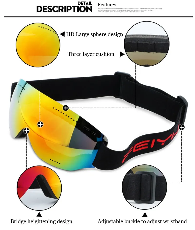 FEIYU Spherical Ski Snowboard Pro Goggles