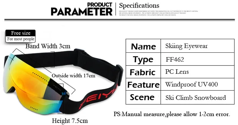 FEIYU Spherical Ski Snowboard Pro Goggles