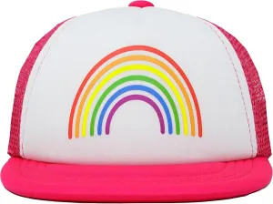 Funky Junque Kids Baseball Hat Girl Boy Toddler Infant Flat Brim Trucker Hat Youth Sun Beach Cap Summer Mesh