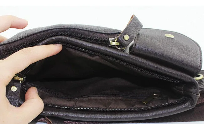 Genuine Leather Waist Pack For Men