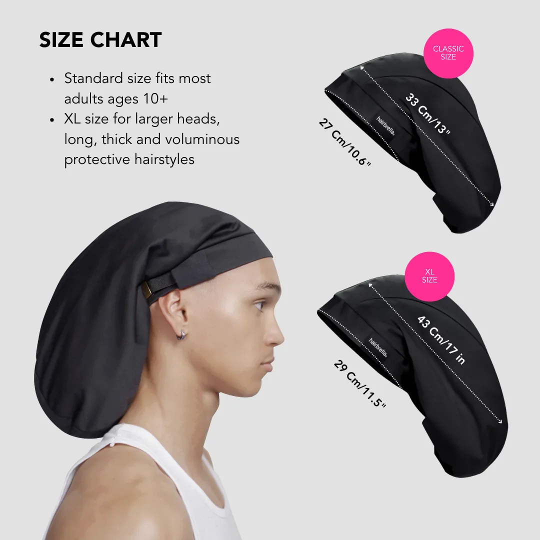 Hairbrella Satin-Lined, Men's Sleep Cap XL -  Bundle (2)