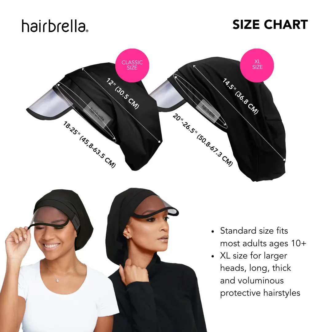 Hairbrella Satin-Lined, Waterproof Rain Hat Kids