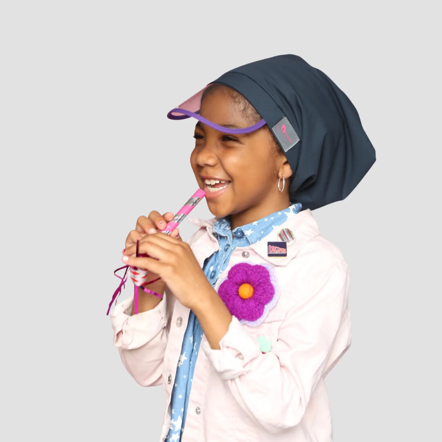 Hairbrella Satin-Lined, Waterproof Rain Hat Kids