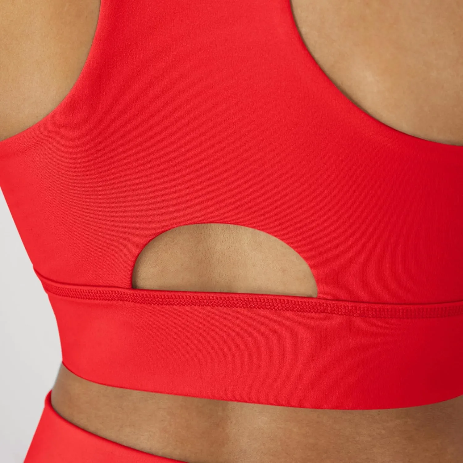 Hanes Sports Bra, Racerback Women, Stretch Pullover Crop Top with Cutout