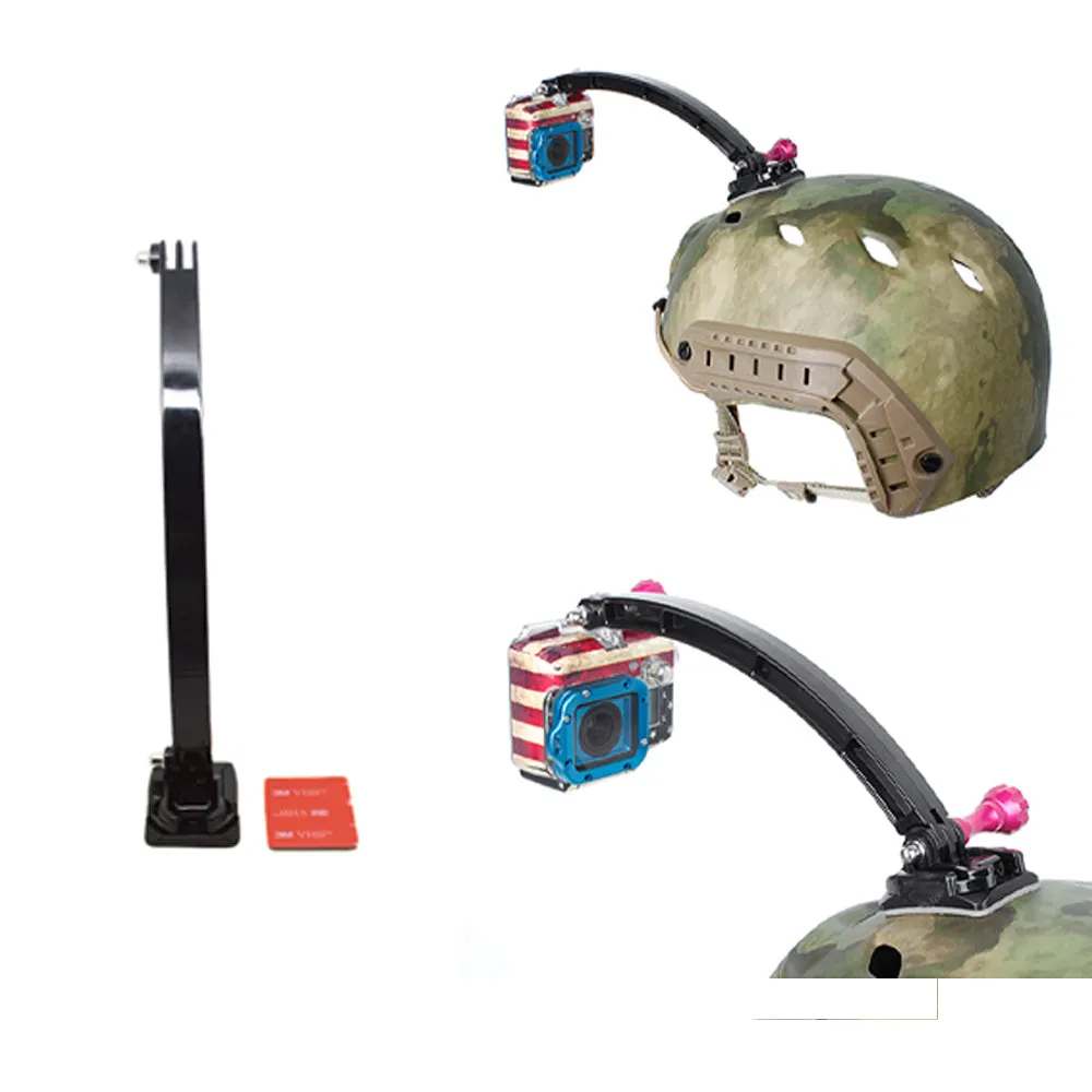 Helmet Extension Selfie Accessory Kit Black