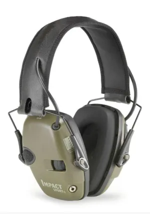 Howard Leight R-01526 Impact Sport Electronic Earmuff Hunter Green Colour