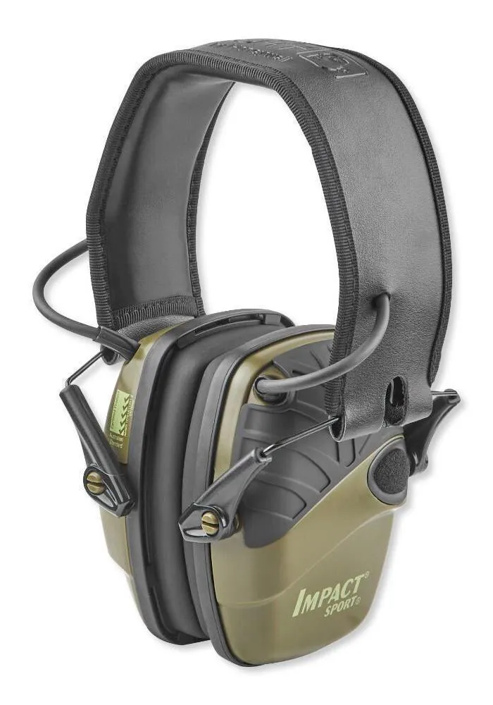 Howard Leight R-01526 Impact Sport Electronic Earmuff Hunter Green Colour