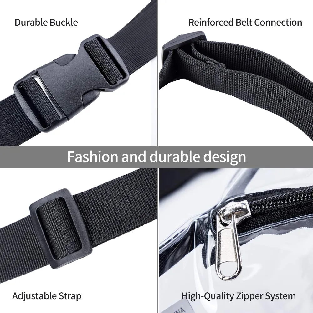 Magicbags Clear Fanny Pack,Stadium Approved Waist Pack for Festival, Games,Travel and Concerts