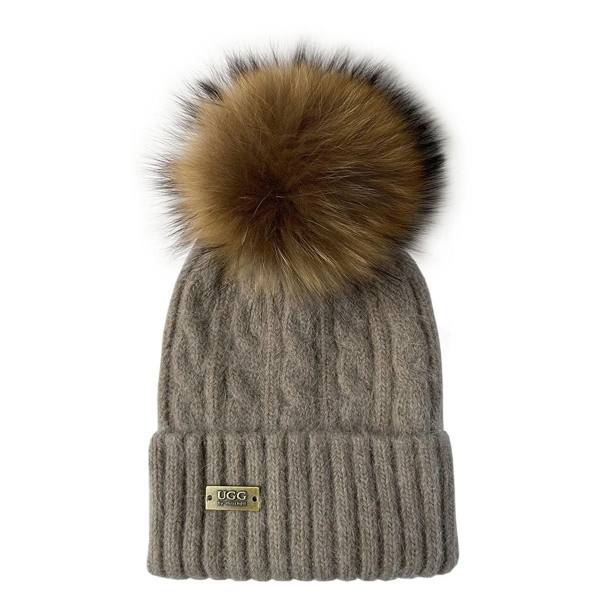 Mitchell-Y UGG Pom Pom Beanies 2P