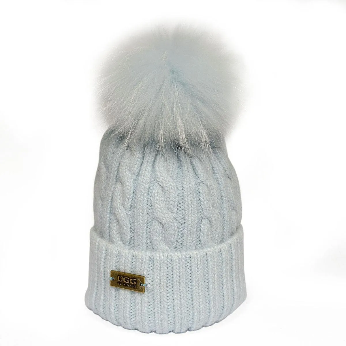 Mitchell-Y UGG Pom Pom Beanies 2P