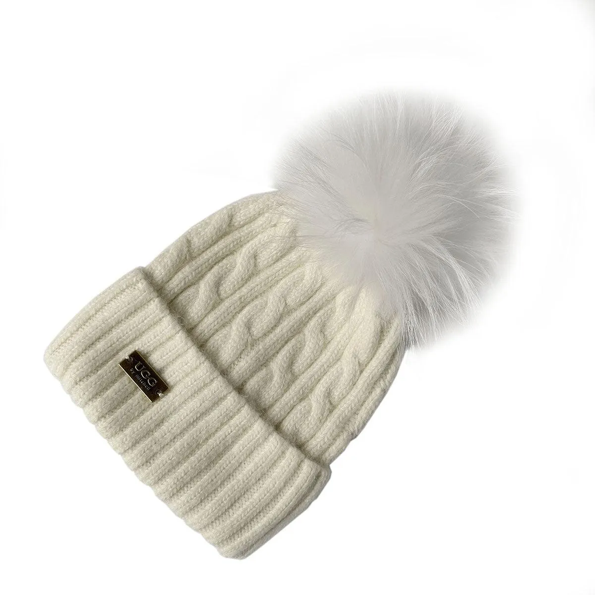 Mitchell-Y UGG Pom Pom Beanies 2P