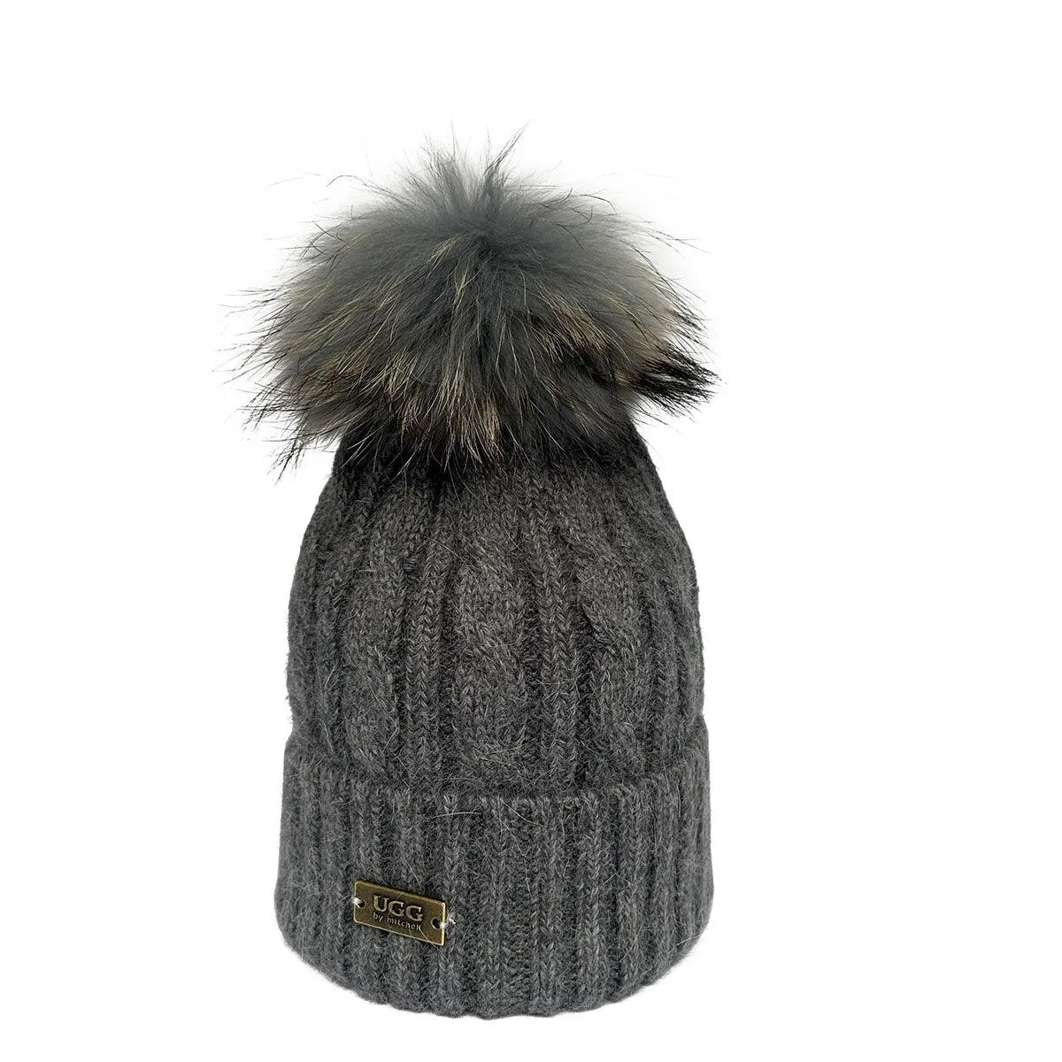 Mitchell-Y UGG Pom Pom Beanies 2P
