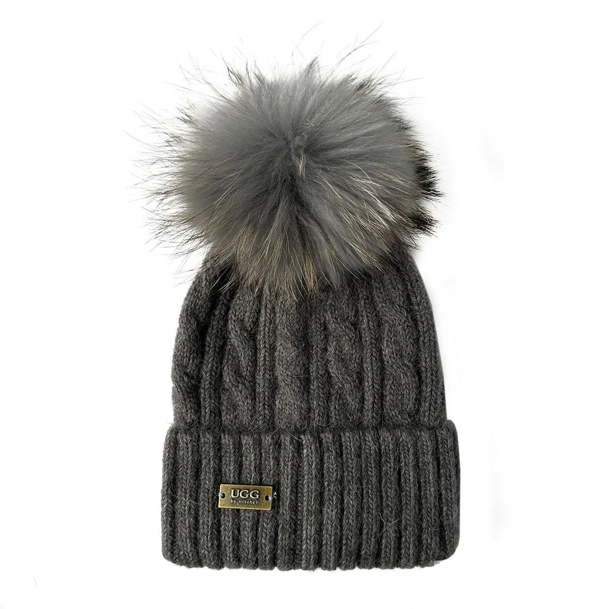 Mitchell-Y UGG Pom Pom Beanies 2P