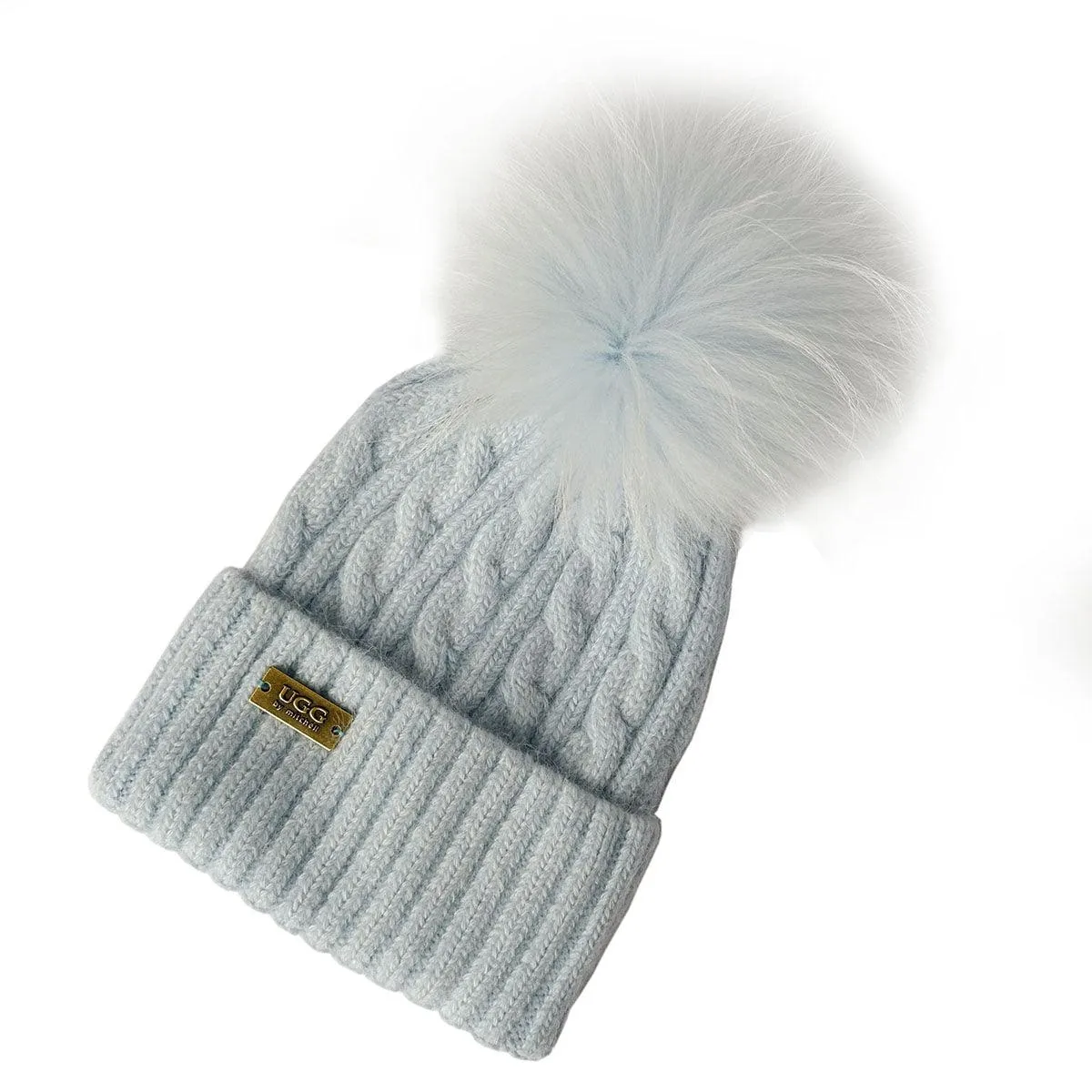 Mitchell-Y UGG Pom Pom Beanies 2P
