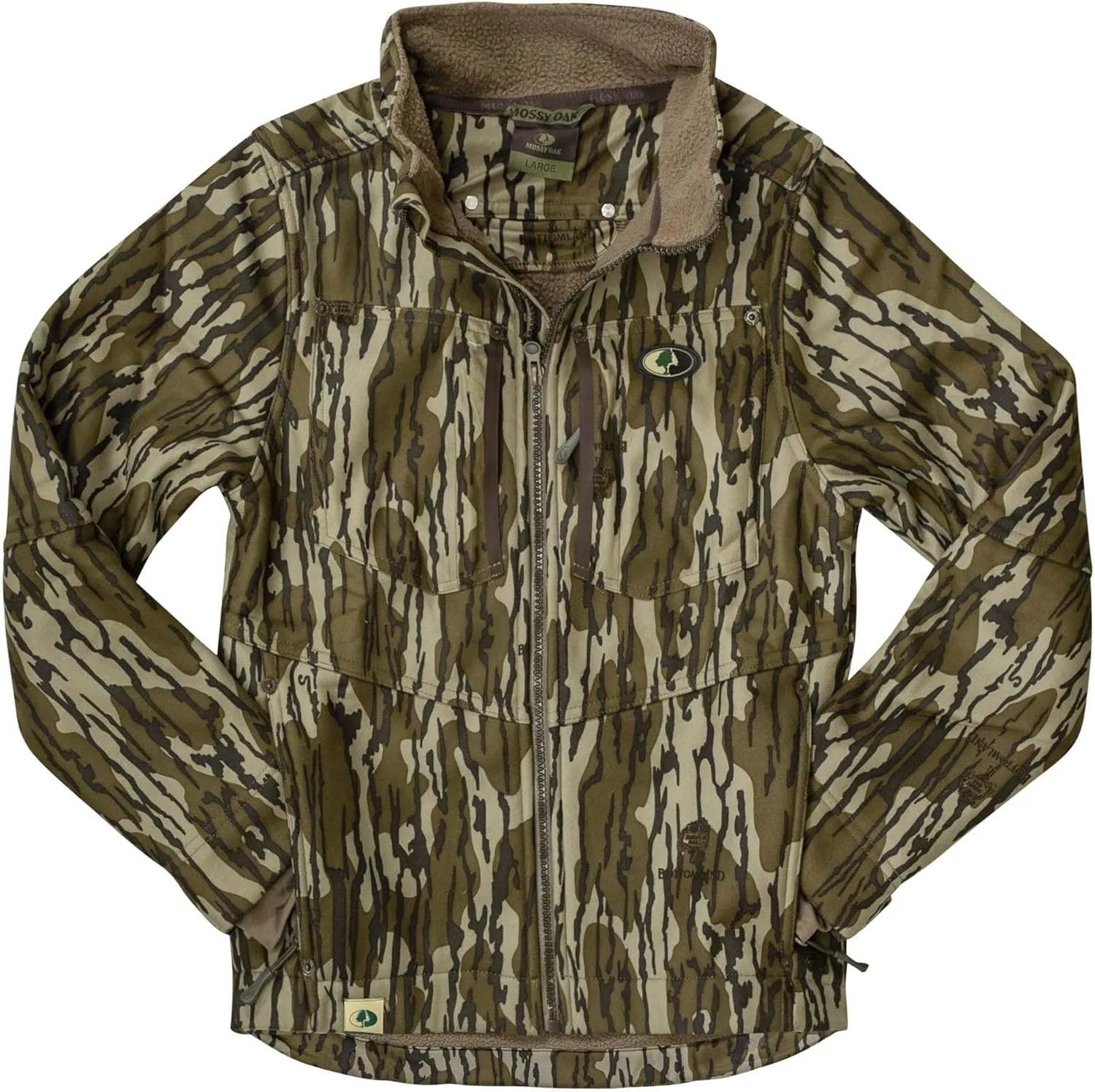 Mossy Oak Boy's Camo Youth Hunting Jacket Sherpa Fleece
