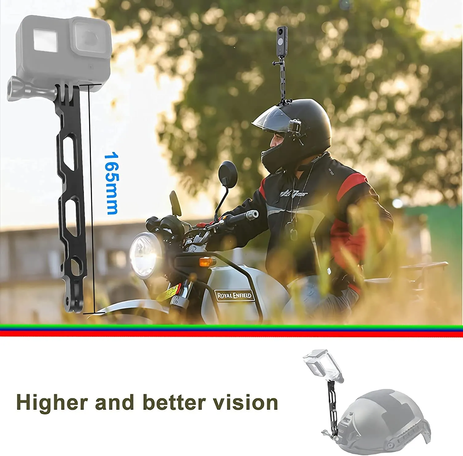Motorcycle Accessories Mount Bundle Kit for Insta360 ONE X3