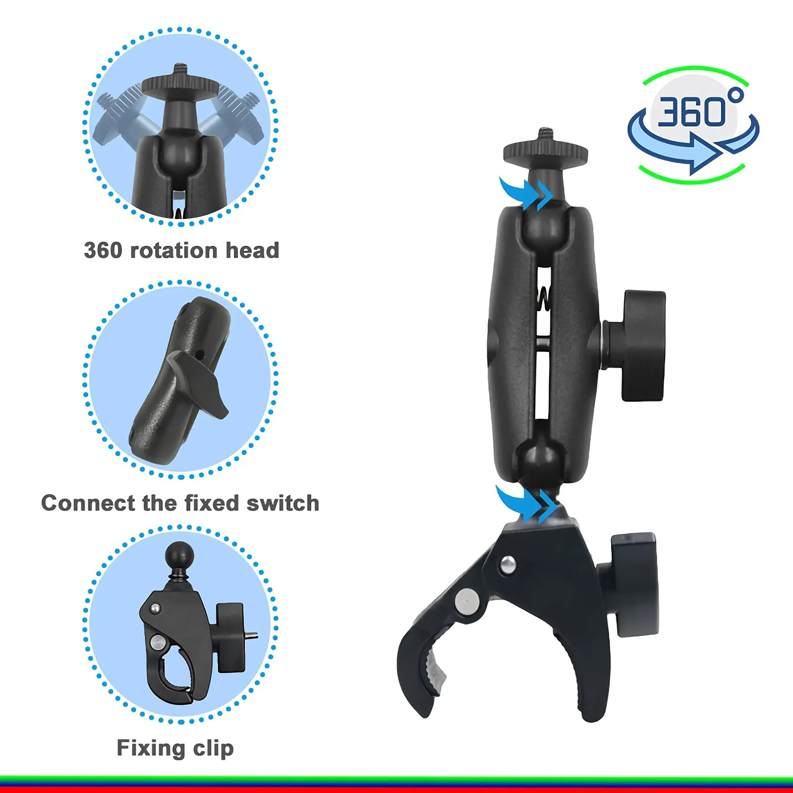 Motorcycle Accessories Mount Bundle Kit for Insta360 ONE X3