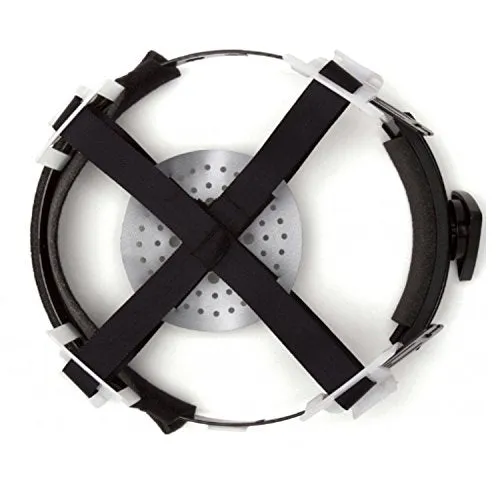 Pyramex Full Brim Hard Hat 4-Point Ratchet Suspension, White (12-Pack)