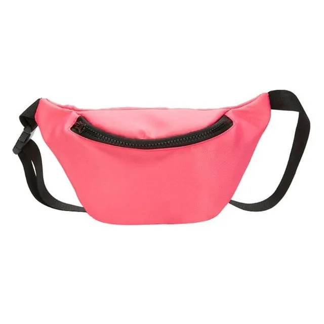 Sidiou Group Kids Nylon Waist Fanny Chest Packs Boy Girl Baby Money Sling Crossbody Bags