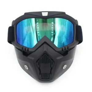 Snow Ski Goggles With Mouth Filter