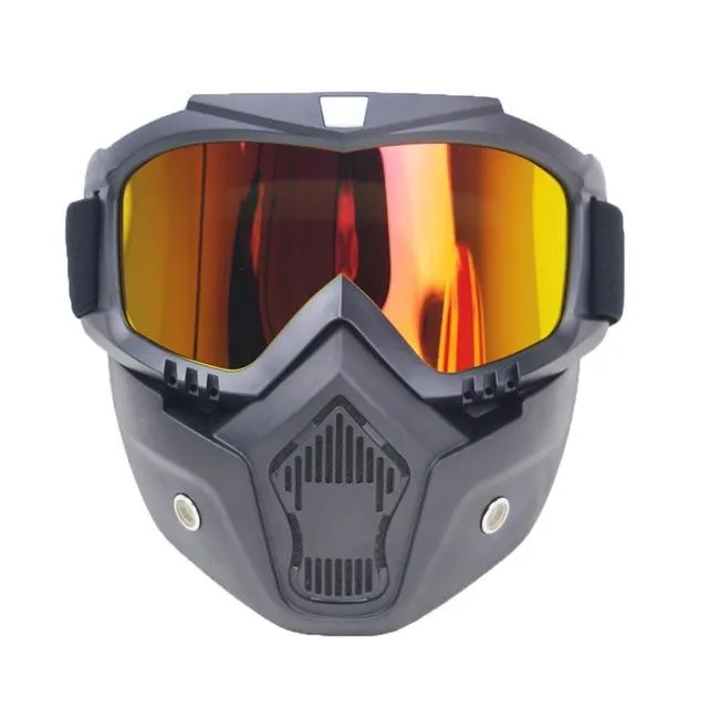 Snow Ski Goggles With Mouth Filter