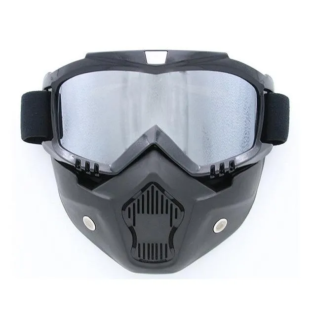Snow Ski Goggles With Mouth Filter