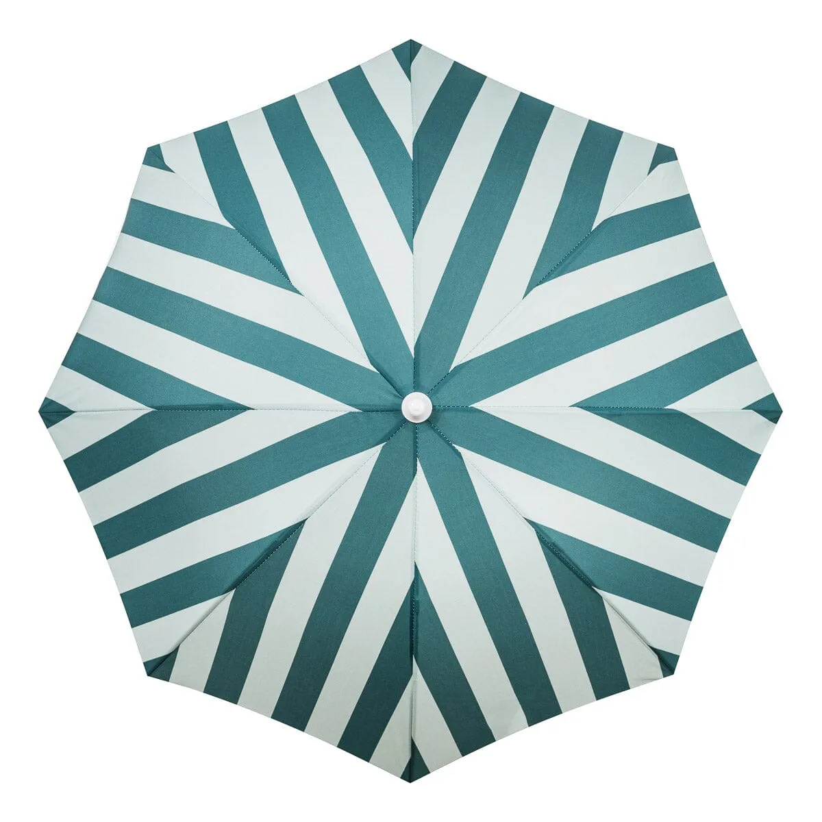 The Holiday Beach Umbrella - Crew Green Stripe