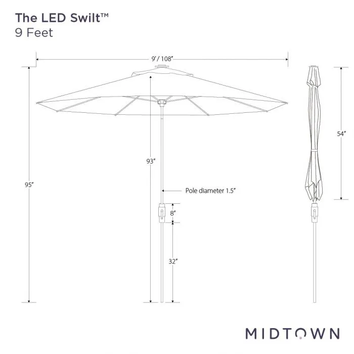 The LED Swilt™ - Sunbrella Infused Gem