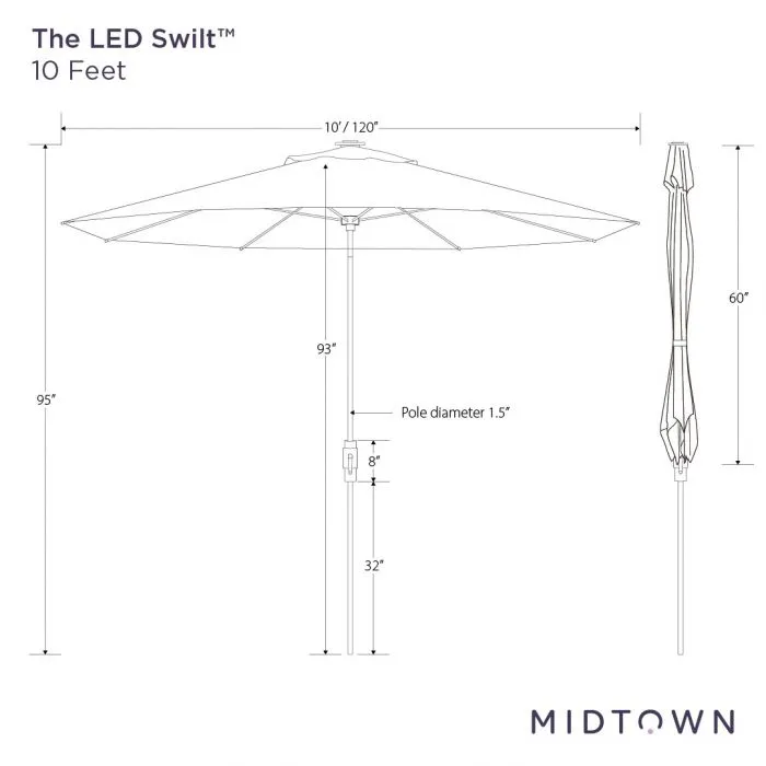 The LED Swilt™ - Sunbrella Infused Gem