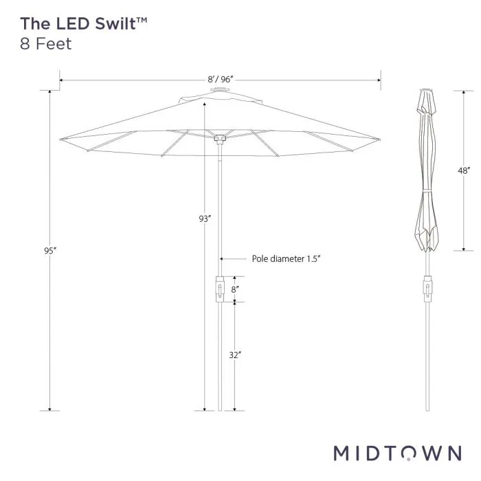 The LED Swilt™ - Terylast Matter Stripes