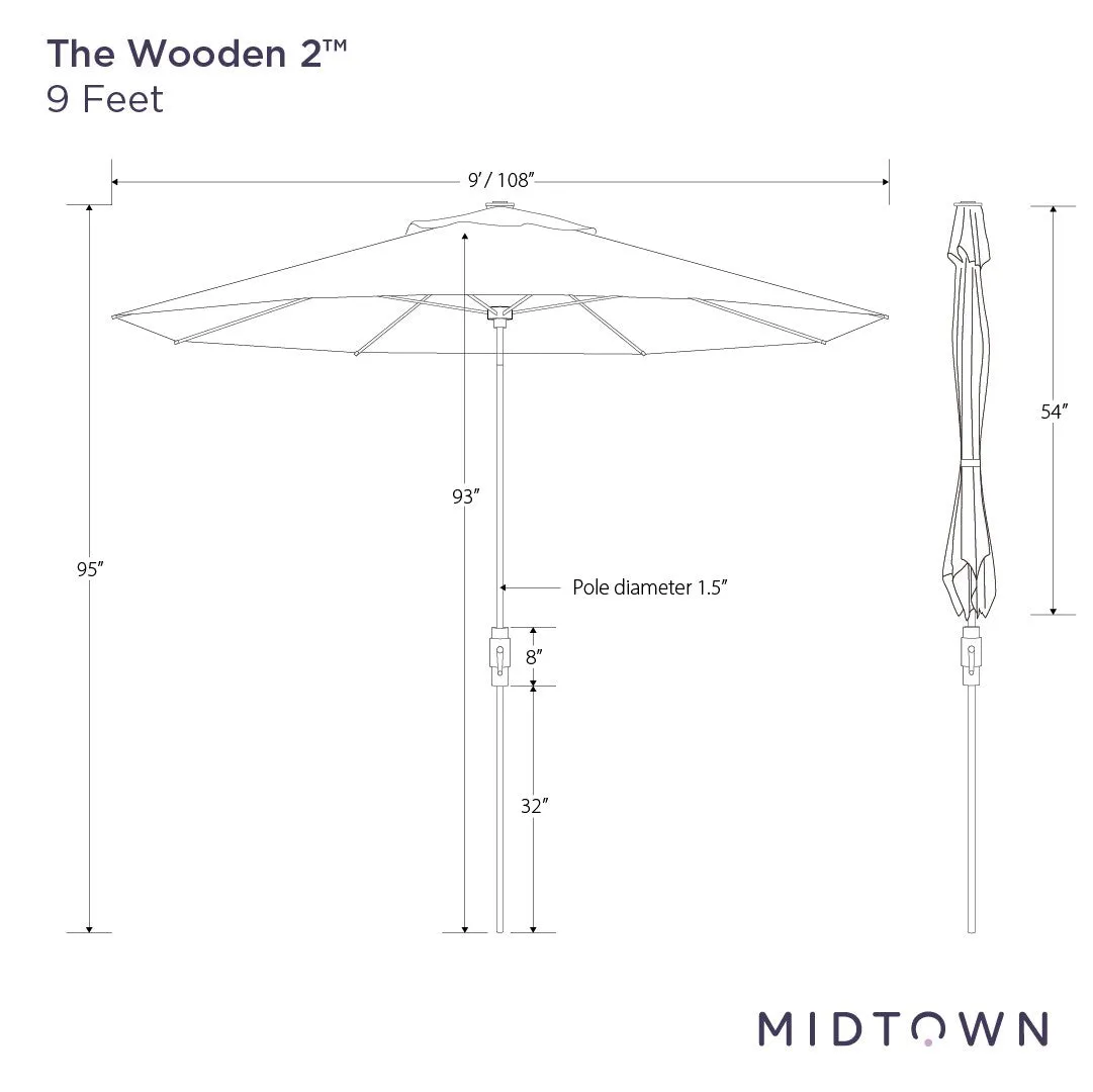 The Wooden 2™ - Sunbrella Cast Slate