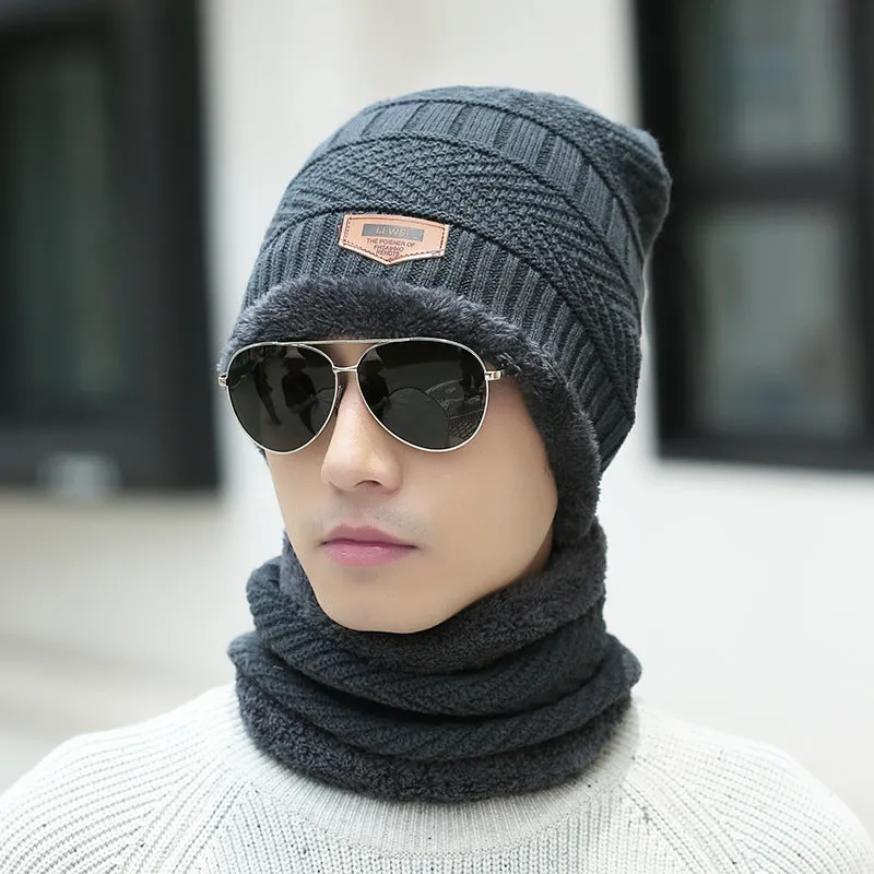 Unisex Fleece-Lined Toque with Matching Neck Warmer